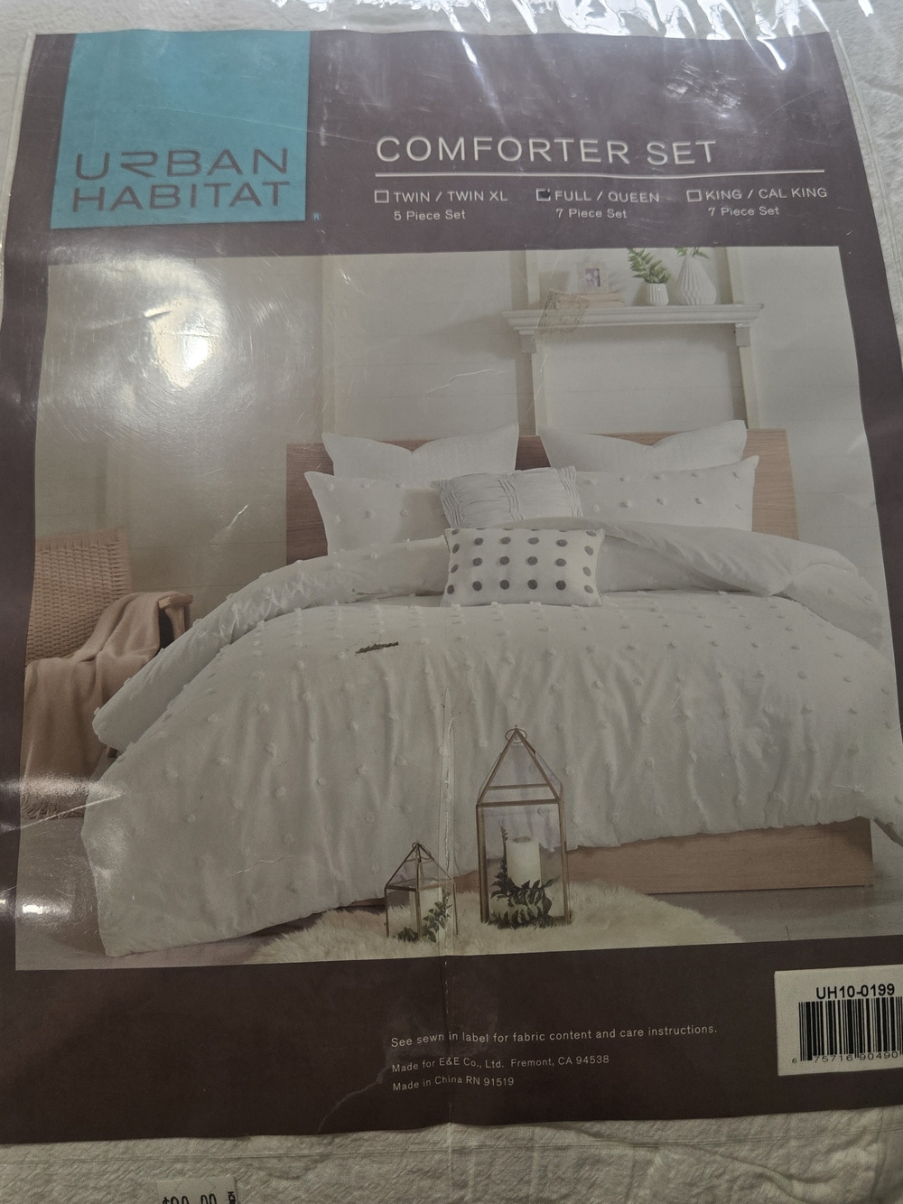 Urban Habitat White Tufted Comforter Set - Classic White
